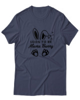 T-Shirt  Γυναικείο - Soon To Be Mama - Color Thumbnail Μπλέ Γκρί
