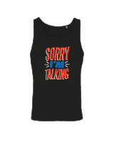 Αμάνικο Μπλουζάκι Αντρικό - Sorry Im Talking - Color Thumbnail Μαύρο