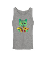 Αμάνικο Μπλουζάκι Αντρικό - Space Cat Hungry - Color Thumbnail Γκρί Μελανζέ