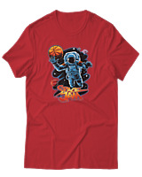 T-Shirt Αντρικό - Space Jam - Color Thumbnail Κόκκινο