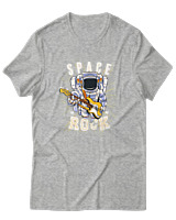 T-Shirt Αντρικό - Space Rocks - Color Thumbnail Γκρι Μελανζέ