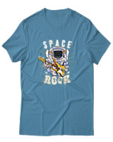 T-Shirt Αντρικό - Space Rocks - Color Thumbnail Τιρκουάζ