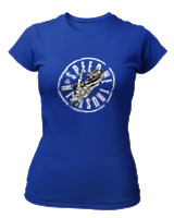 T-Shirt Στενή Γραμμή Γυναικείο - Speed We Trust - Color Thumbnail Μπλε Ρουά