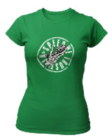 T-Shirt Στενή Γραμμή Γυναικείο - Speed We Trust - Color Thumbnail Πράσινο