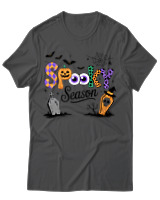T-Shirt Unisex - Spooky Season - Color Thumbnail Ανθρακί
