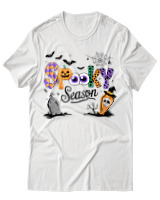 T-Shirt Unisex - Spooky Season - Color Thumbnail Άσπρο
