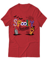 T-Shirt Unisex - Spooky Season - Color Thumbnail Κόκκινο