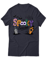 T-Shirt Unisex - Spooky Season - Color Thumbnail Σκούρο Μπλε