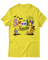 T-Shirt Unisex - Spooky Season - Color Thumbnail Κίτρινο