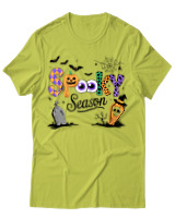 T-Shirt Unisex - Spooky Season - Color Thumbnail Λαχανί