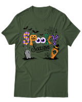 T-Shirt Unisex - Spooky Season - Color Thumbnail Κυπαρισσί