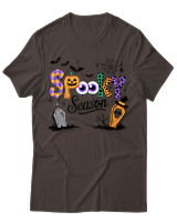 T-Shirt Unisex - Spooky Season - Color Thumbnail Καφέ