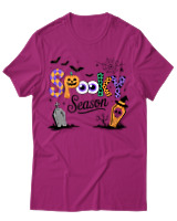 T-Shirt Unisex - Spooky Season - Color Thumbnail Φουξια