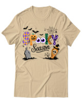 T-Shirt Unisex - Spooky Season - Color Thumbnail Μπεζ