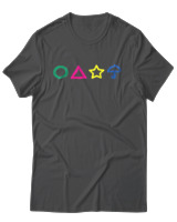 T-Shirt Αντρικό - Squid Symbols - Color Thumbnail Ανθρακί
