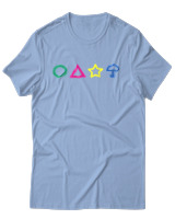 T-Shirt Αντρικό - Squid Symbols - Color Thumbnail Γαλάζιο