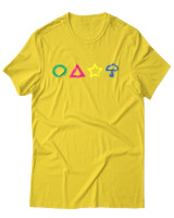 T-Shirt Αντρικό - Squid Symbols - Color Thumbnail Χρυσό Κίτρινο