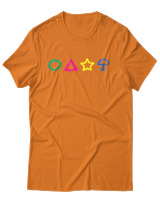 T-Shirt Αντρικό - Squid Symbols - Color Thumbnail Πορτοκαλί