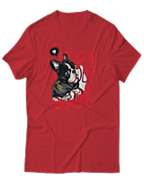 T-Shirt Αντρικό - Stand By Yourside - Color Thumbnail Κόκκινο