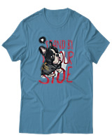 T-Shirt Αντρικό - Stand By Yourside - Color Thumbnail Τιρκουάζ