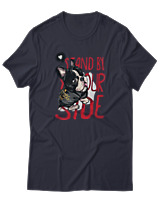 T-Shirt Αντρικό - Stand By Yourside - Color Thumbnail Σκούρο Μπλε