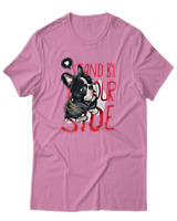 T-Shirt Αντρικό - Stand By Yourside - Color Thumbnail Ροζ