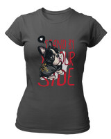T-Shirt Στενή Γραμμή - Stand By Yourside - Color Thumbnail Ανθρακί