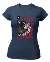 T-Shirt Στενή Γραμμή - Stand By Yourside - Color Thumbnail Σκούρο Μπλε