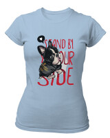 T-Shirt Στενή Γραμμή - Stand By Yourside - Color Thumbnail Γαλάζιο
