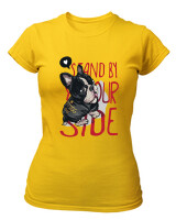 T-Shirt Στενή Γραμμή - Stand By Yourside - Color Thumbnail Χρυσό Κίτρινο