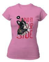 T-Shirt Στενή Γραμμή - Stand By Yourside - Color Thumbnail Ροζ