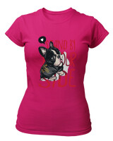 T-Shirt Στενή Γραμμή - Stand By Yourside - Color Thumbnail Φουξια