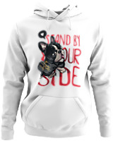 Φούτερ με κουκούλα - Stand By Yourside - Color Thumbnail ΄Ασπρο
