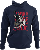 Φούτερ με κουκούλα - Stand By Yourside - Color Thumbnail Navy Blue