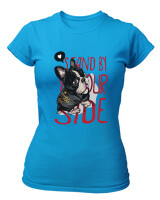 T-Shirt Στενή Γραμμή - Stand By Yourside - Color Thumbnail Τιρκουάζ