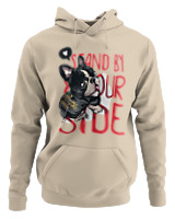 Φούτερ με κουκούλα - Stand By Yourside - Color Thumbnail Μπέζ