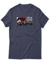 T-Shirt Αντρικό - Stang Gang - Color Thumbnail Μπλε Γκρι