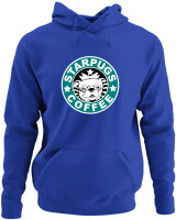 Φούτερ με κουκούλα - Starpugs Coffee - Color Thumbnail Μπλε Ρουά