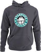 Φούτερ με κουκούλα - Starpugs Coffee - Color Thumbnail Ανθρακί