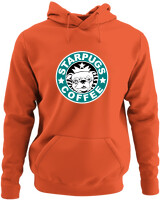 Φούτερ με κουκούλα - Starpugs Coffee - Color Thumbnail Πορτοκαλί