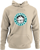 Φούτερ με κουκούλα - Starpugs Coffee - Color Thumbnail Μπέζ