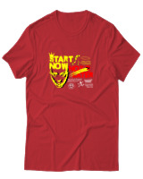 T-Shirt Αντρικό - Start Now - Color Thumbnail Κόκκινο