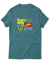 T-Shirt Αντρικό - Start Now - Color Thumbnail Μπλε Πράσινο