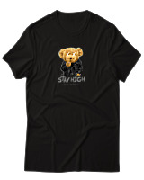 T-Shirt Αντρικό - Stay High - Color Thumbnail Μαύρο