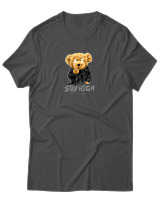 T-Shirt Αντρικό - Stay High - Color Thumbnail Ανθρακί
