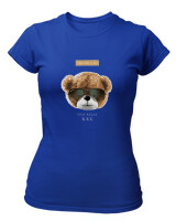 T-Shirt Στενή Γραμμή - Stay Relax - Color Thumbnail Μπλε Ρουά