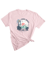 T-Shirt Woman Fashion Γυναικείο - Stay Salty - Color Thumbnail PALE PINK