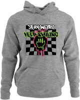 Φούτερ με κουκούλα - Stay Weird Keep Smiling - Color Thumbnail Γκρι Μελανζέ