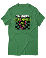 T-Shirt Αντρικό - Stay Weird Keep Smiling - Color Thumbnail Πράσινο
