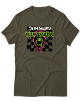 T-Shirt Αντρικό - Stay Weird Keep Smiling - Color Thumbnail Χακί